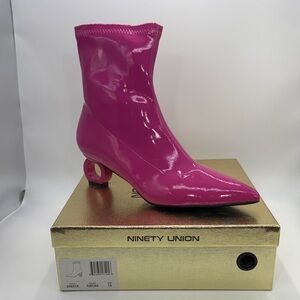 Ninety Union Fuchsia Heeled Boots